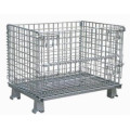 Contenedor de malla de alambre plegable galvanizado